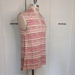Rose and Olive sleeveless blouse, size Large